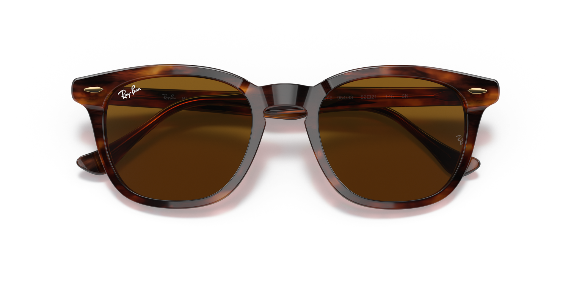 HAWKEYE Sunglasses in Striped Havana and Brown - RB2298  display picture 1