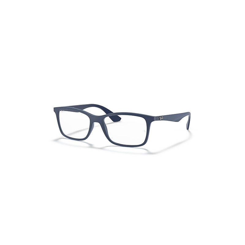 Ray-Ban Eyeglasses Unisex Rb7047 Optics - Blue Frame Clear Lenses Polarized 56-17