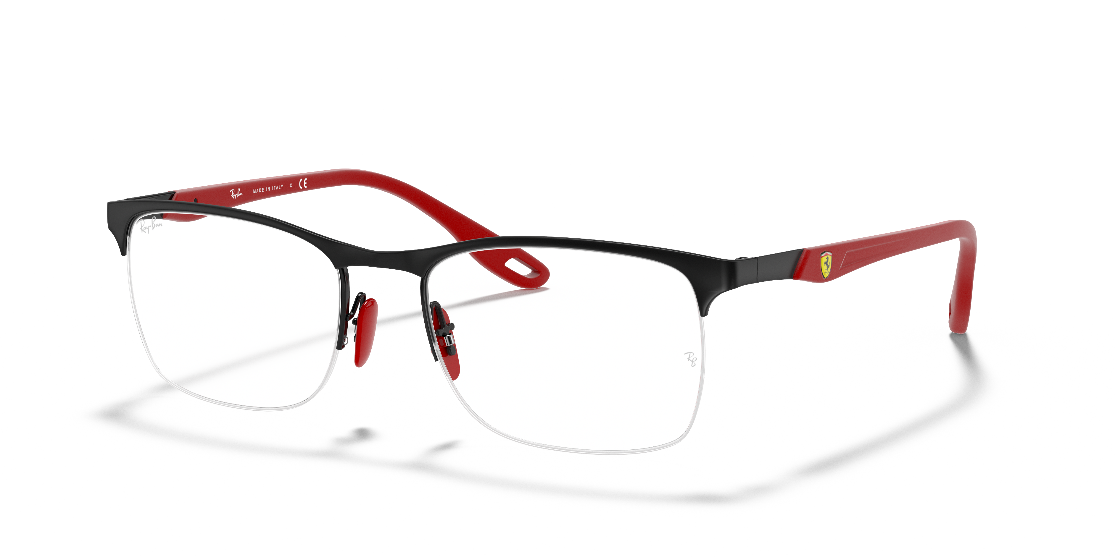 RB8416M SCUDERIA FERRARI COLLECTION Matte Black Frame Clear Lenses 54-18