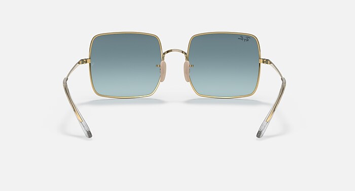 SQUARE 1971 CLASSIC Sunglasses in Arista Gold and Blue/Grey  display picture 3