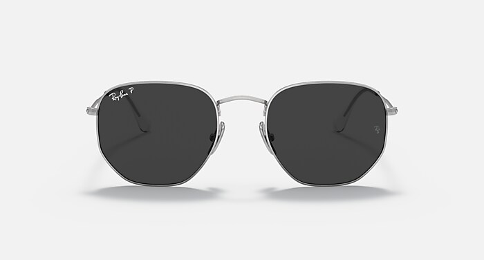 HEXAGONAL TITANIUM Sunglasses in Silver and Black - RB8148 | Ray 