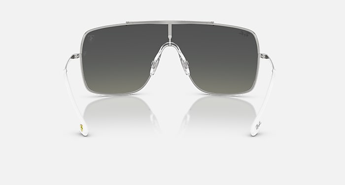 Ray-Ban Sunglasses Unisex Rb3697m Scuderia Ferrari Collection - Silver Frame Grey Lenses 01-35
