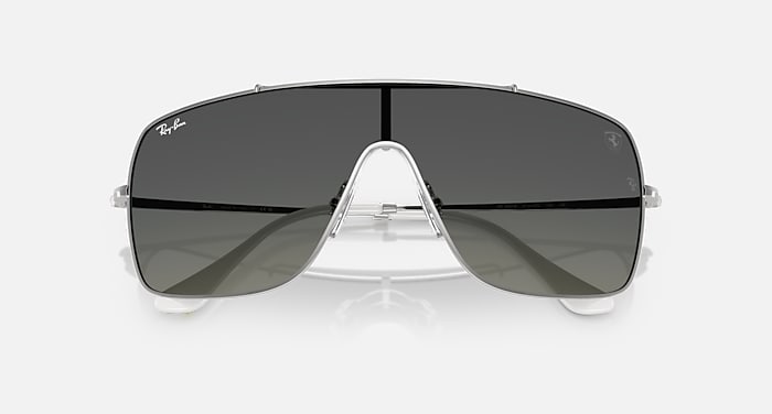 Ray-Ban Sunglasses Unisex Rb3697m Scuderia Ferrari Collection - Silver Frame Grey Lenses 01-35
