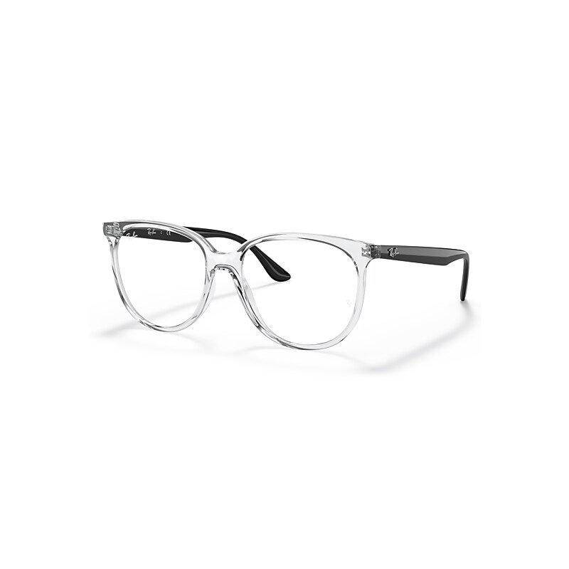 Ray-Ban Eyeglasses Woman Rb4378v Optics - Black Frame Clear Lenses Polarized 52-16