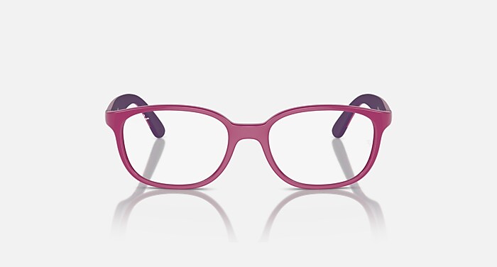 RB1632 OPTICS KIDS BIO-BASED Eyeglasses with Fuchsia On Violet