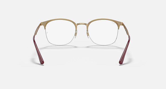 RB6422 OPTICS Eyeglasses with Bordeaux On Rose Gold Frame - RB6422