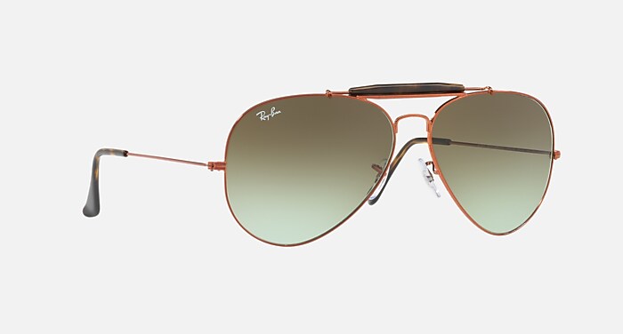 OUTDOORSMAN II Sunglasses in Bronze-Copper and Green Gradient