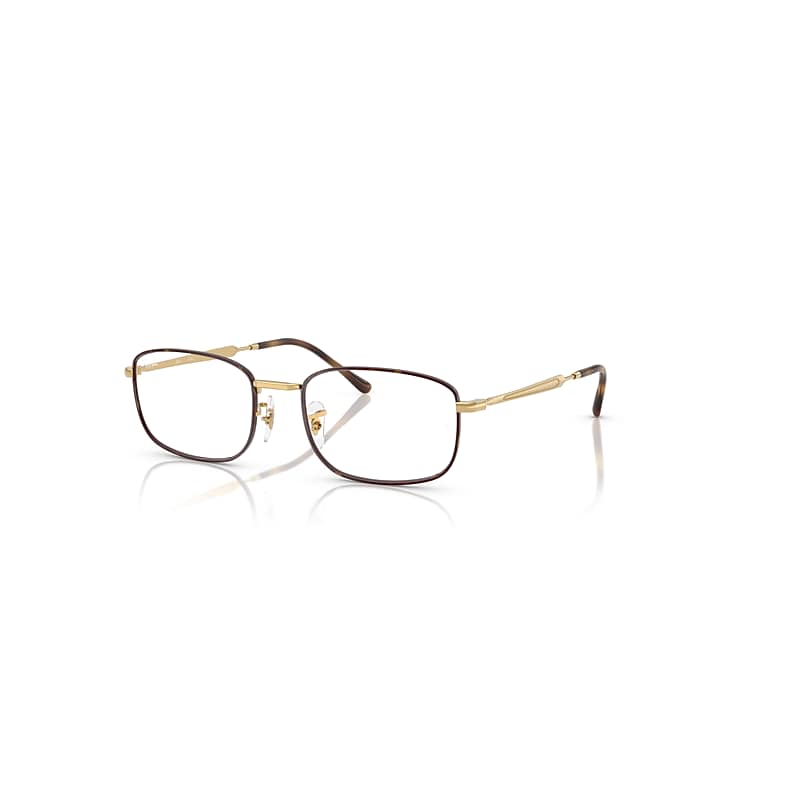 Ray Ban Rb6533 Optics Arista Gold Fassung Klar Glas Polarisiert 52-19 In Arista Gold