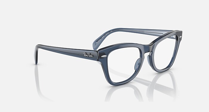 RB0707 OPTICS Eyeglasses with Transparent Dark Blue Frame