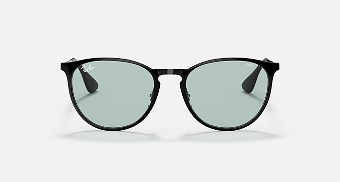 Ray-Ban Sunglasses Woman Erika Metal Evolve - Black Frame Green Lenses 54-19