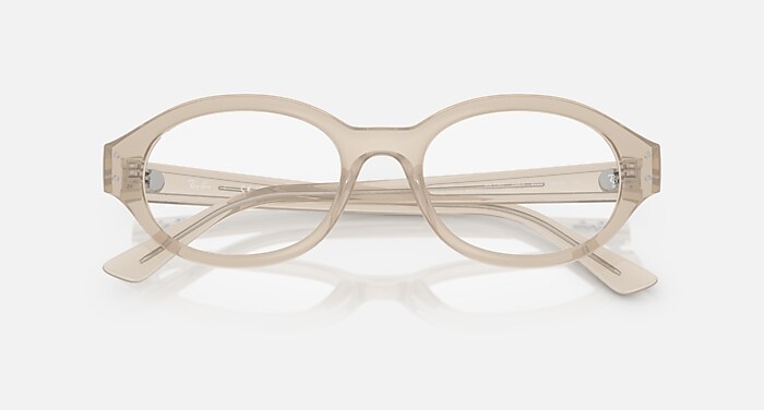 Ray-Ban Eyeglasses Unisex Shilo Optics Bio-based Prescription - Pink Frame Clear Lenses 52-20 Polarized