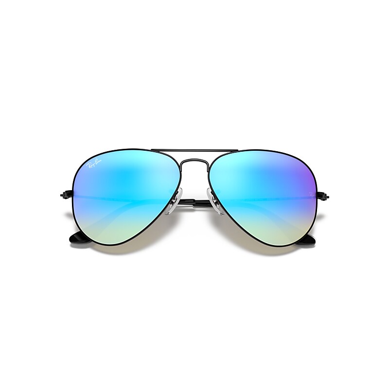 AVIATOR FLASH LENSES GRADIENT Sunglasses in Black and Blue  display picture 3
