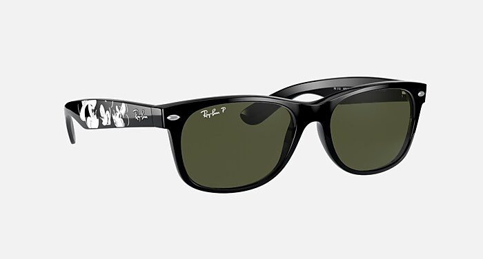 RB2132 NEW WAYFARER MICKEY S20 Sunglasses in Black and G-15