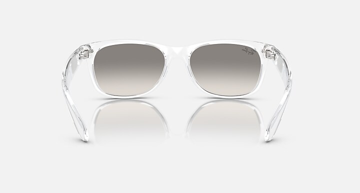 Ray-Ban Sunglasses New Wayfarer Classic Transparent Frame Grey Lenses