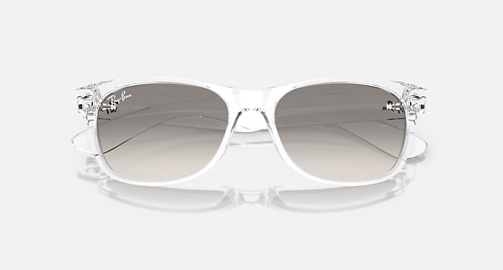 Ray-Ban Sunglasses New Wayfarer Classic Transparent Frame Grey Lenses