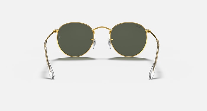 Ray-Ban Sunglasses Round Metal Legend Gold Gold Frame Green Lenses