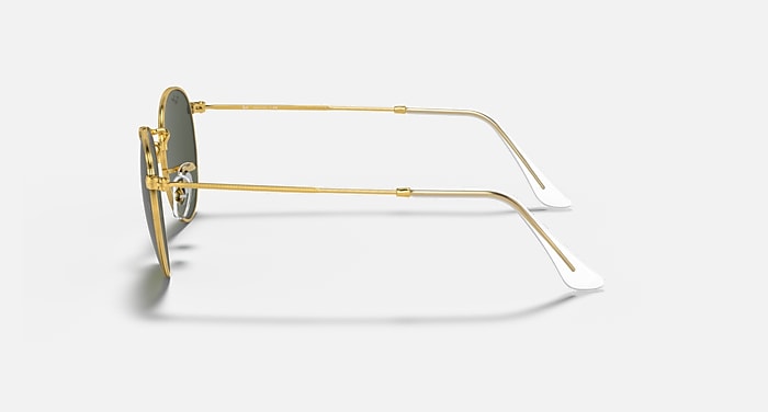 Ray-Ban Sunglasses Round Metal Legend Gold Gold Frame Green Lenses