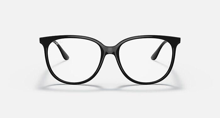 Ray-Ban Eyeglasses Woman Rb4378v Optics Prescription - Black Frame Clear Lenses 54-16 Polarized