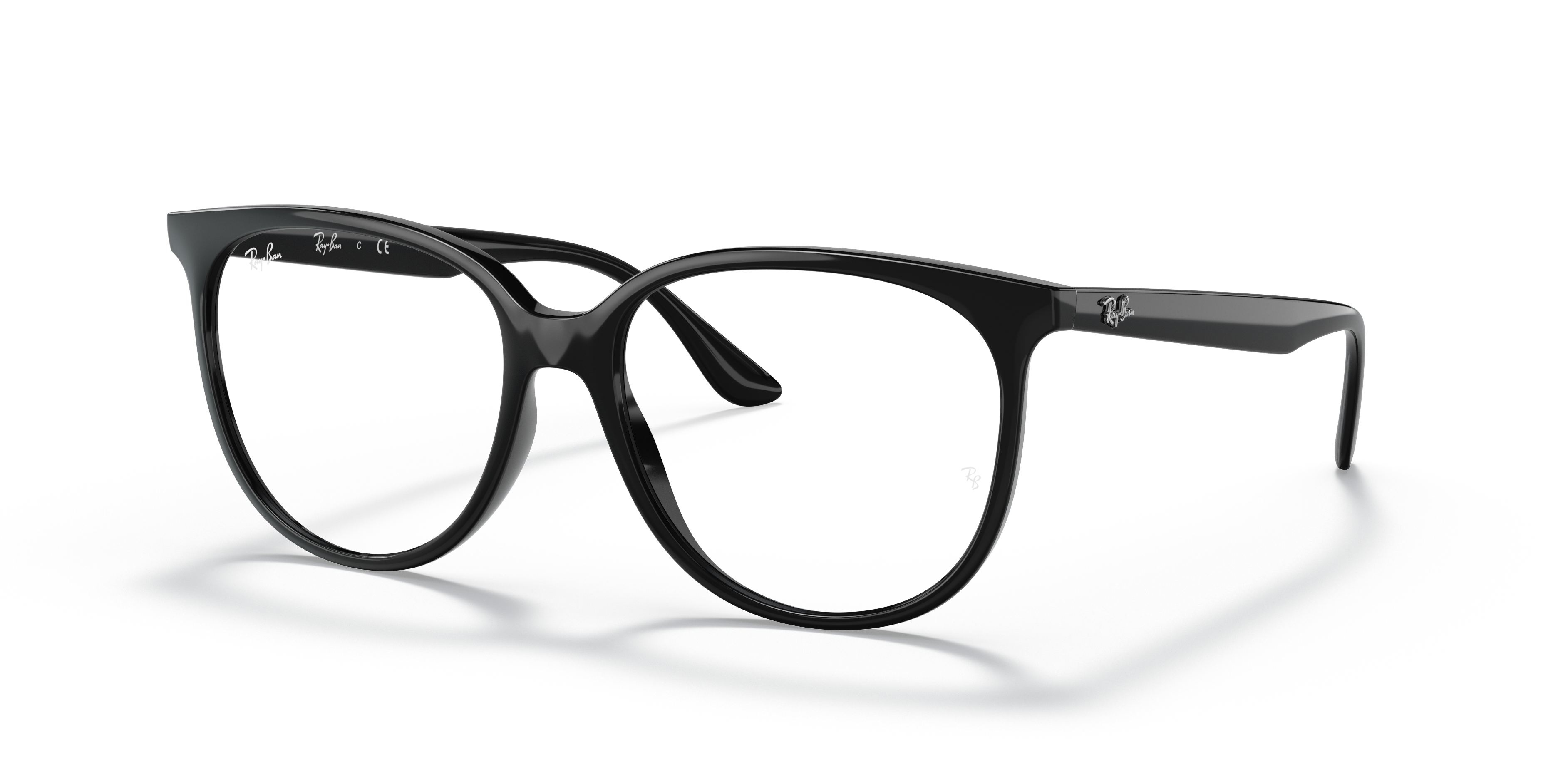 RB4378V OPTICS Polished Black Frame Clear Lenses 54-16