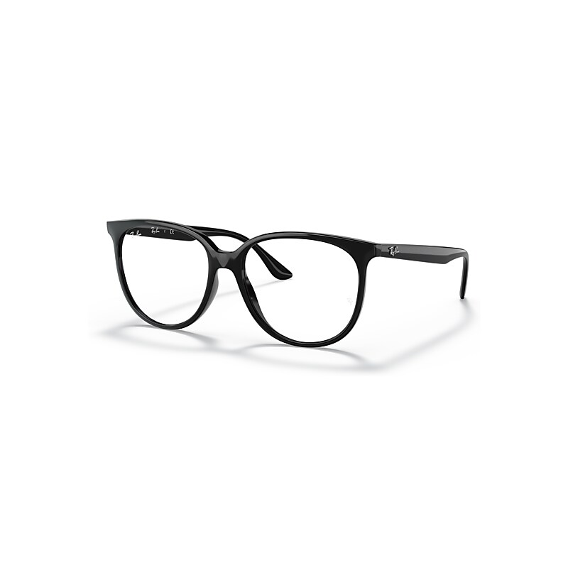 Ray-Ban Eyeglasses Woman Rb4378v Optics - Black Frame Clear Lenses Polarized 54-16