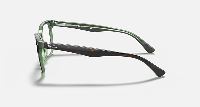 Ray-Ban Eyeglasses Rb5285 Optics Black Frame Clear Lenses