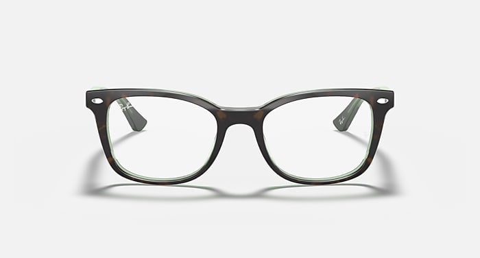 Ray-Ban Eyeglasses Woman Rb5285 Optics Prescription - Tortoise Frame Clear Lenses 53-19 Polarized