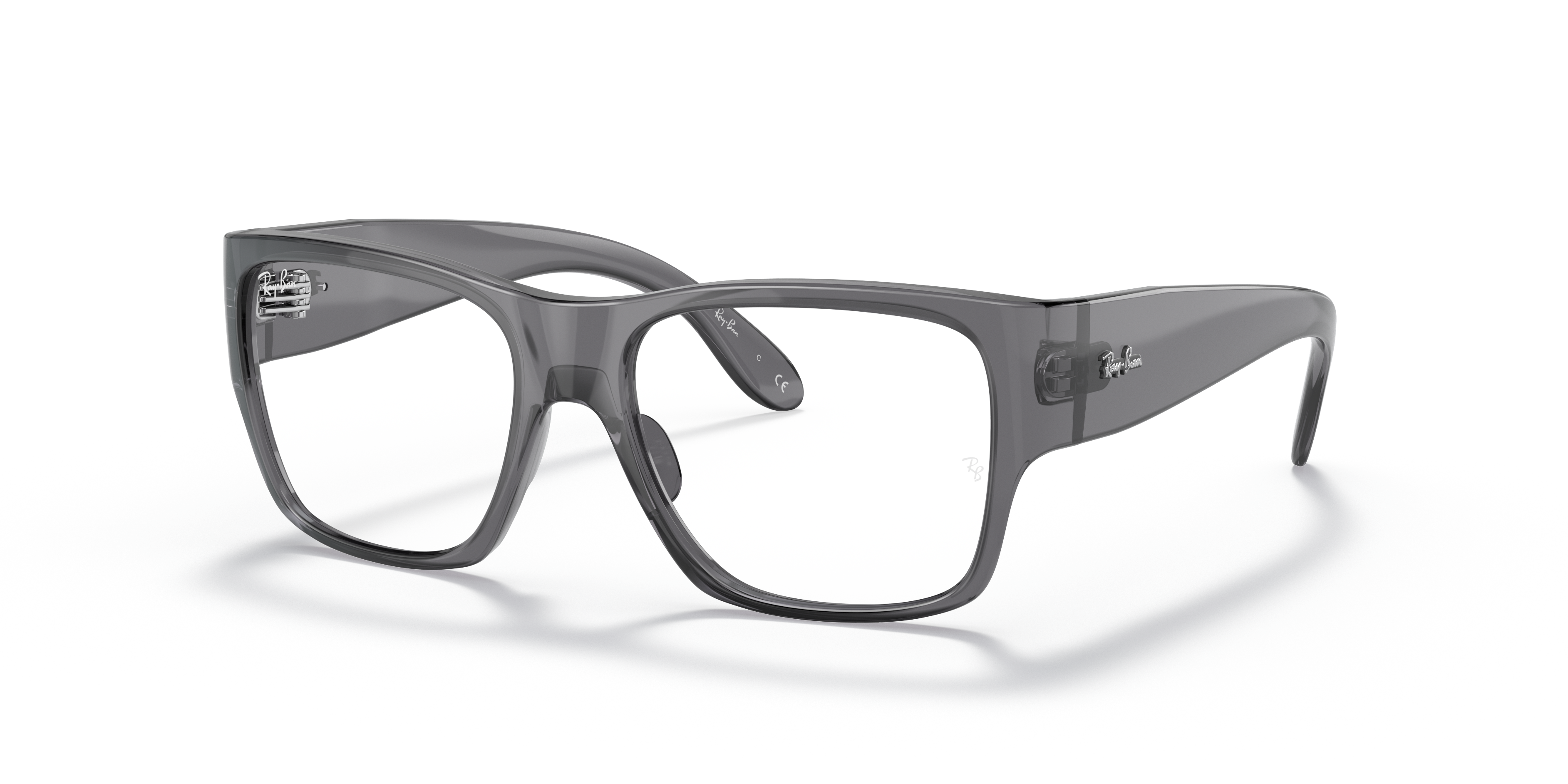 NOMAD OPTICS KIDS Polished Transparent Grey Frame Clear Lenses 51-16