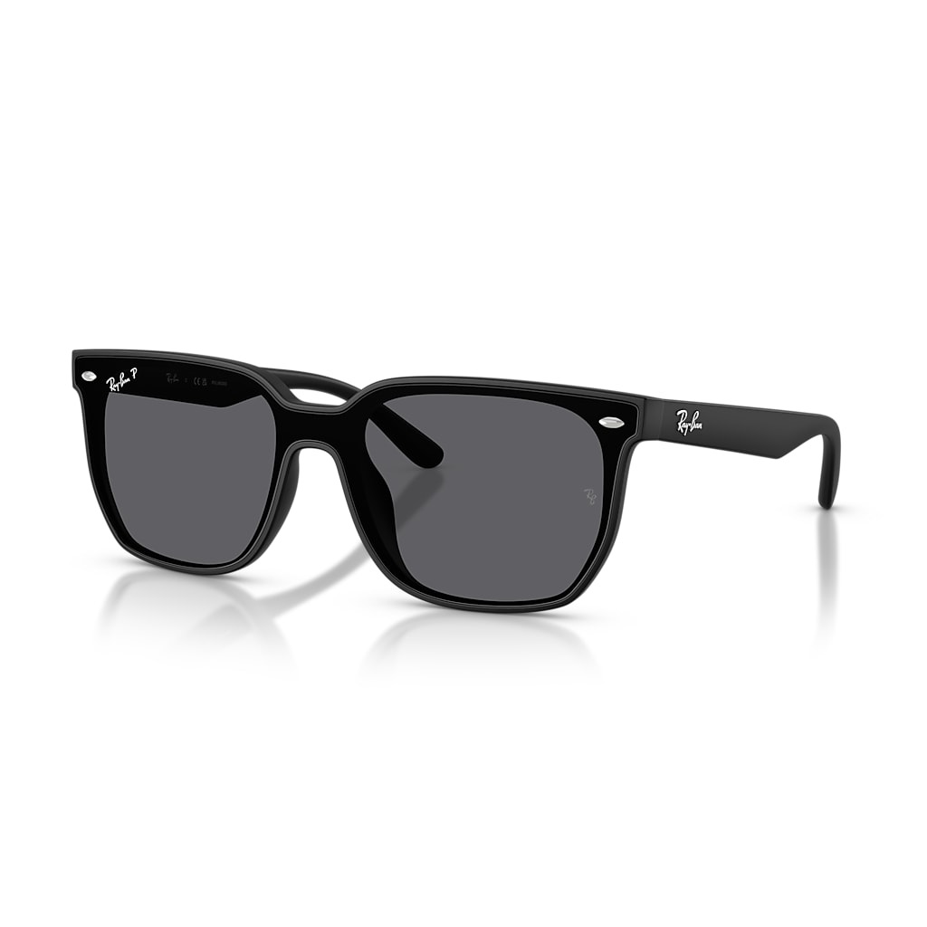極美品✨Ray-Ban RB4439D 901/87 54-21 BLACK Ray-Ban RB4439D Asian Fit 901/87 Square Black Sunglasses