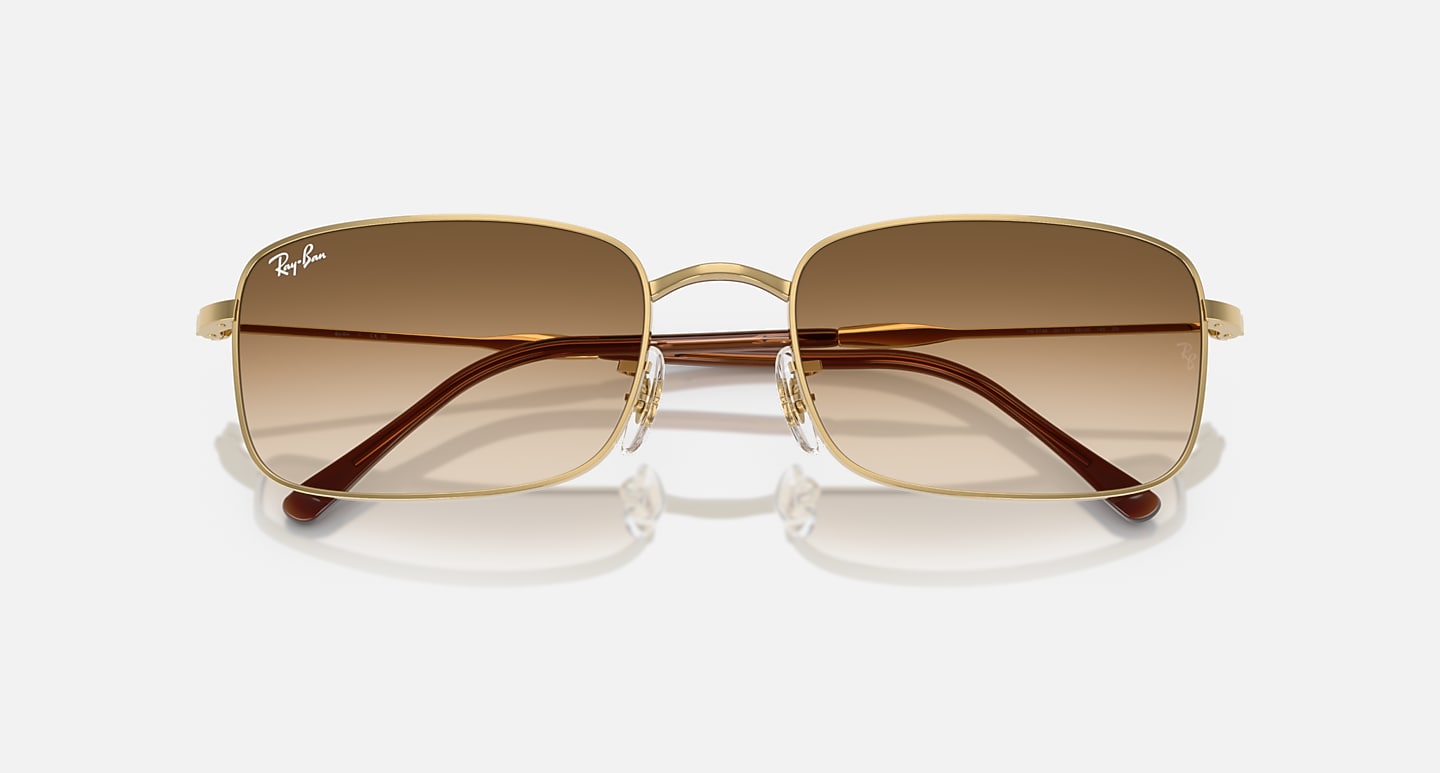 Ray-Ban Sunglasses Unisex Rb3746 - Arista Gold Frame Brown Lenses 59-20