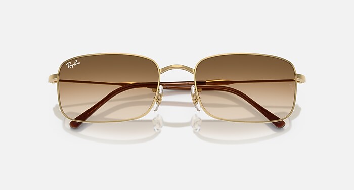 Ray-Ban Sunglasses Unisex Rb3746 - Arista Gold Frame Brown Lenses 56-20