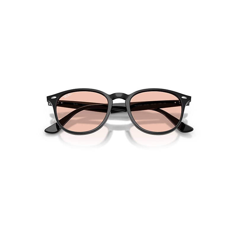 Ray Ban Rb4259 Sunglasses Black Frame Pink Lenses 53-20 In Black