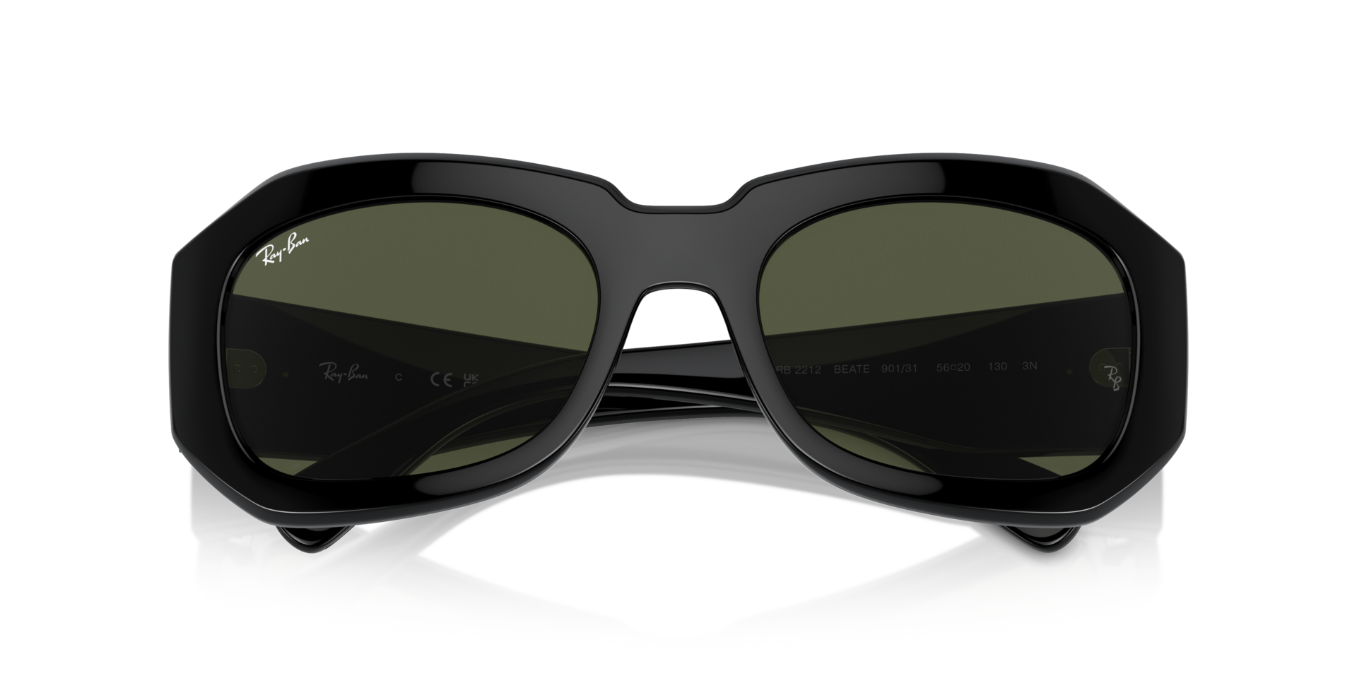 BEATE Sunglasses in Black and Green - RB2212 | Ray-Ban® US display picture 1
