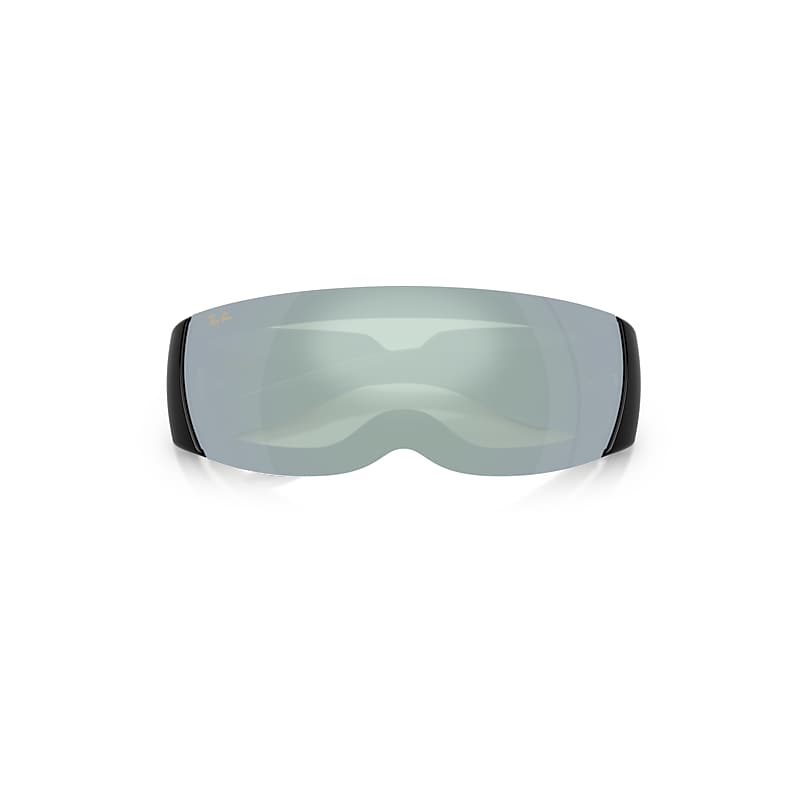 Ray Ban Ultra Wrap 002 Next Generation Collection Sunglasses Black Frame Green Lenses 01-41 In Black