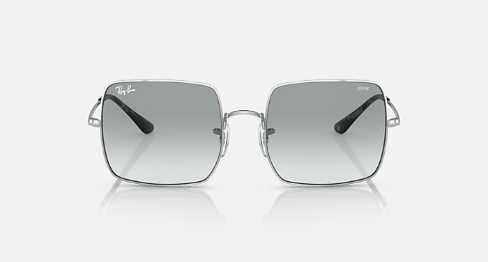 SQUARE 1971 CLASSIC Sunglasses in Silver and Blue Gradient 