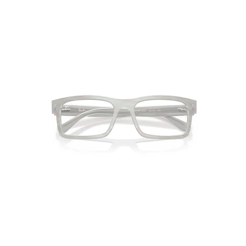 Ray Ban Rb5435 Optics Change Eyeglasses Photo Striped Light Blue Frame Clear Lenses Polarized 54-19
