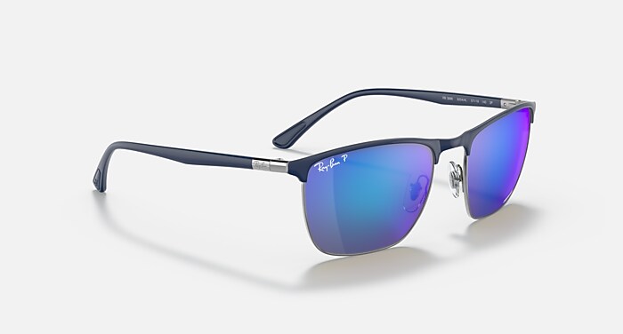 RB3686 CHROMANCE Sunglasses in Blue On Gunmetal and Blue RB3686