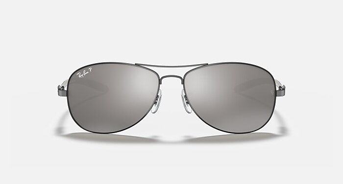 Ray-Ban RB 8301 サングラス グレー レンズ RB8301 Sunglasses in Gunmetal and Polarized Silver Gradient