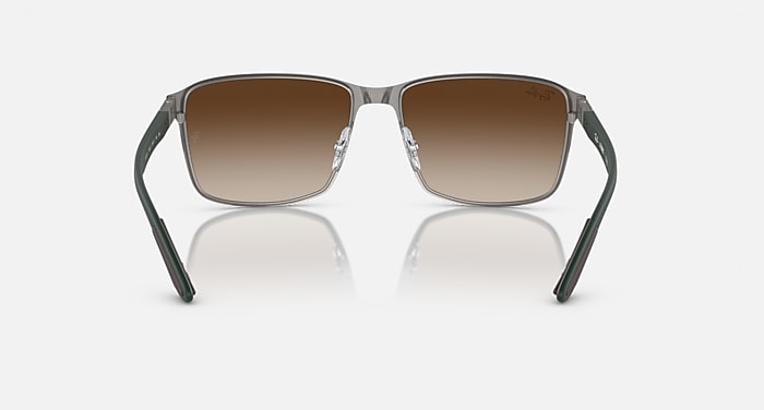 Ray-Ban Sunglasses Unisex Rb3721 - Brown On Gunmetal Frame Brown Lenses 59-17