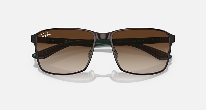 Ray-Ban Sunglasses Unisex Rb3721 - Brown On Gunmetal Frame Brown Lenses 59-17