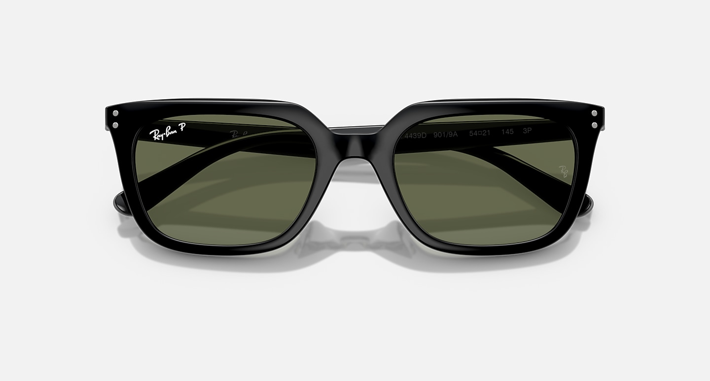 Ray-Ban Rb4439d Sunglasses Black Frame Green Lenses Polarized 54-21