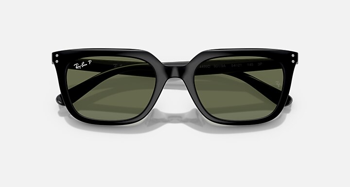 Ray-Ban Rb4439d Sunglasses Black Frame Green Lenses Polarized 54-21