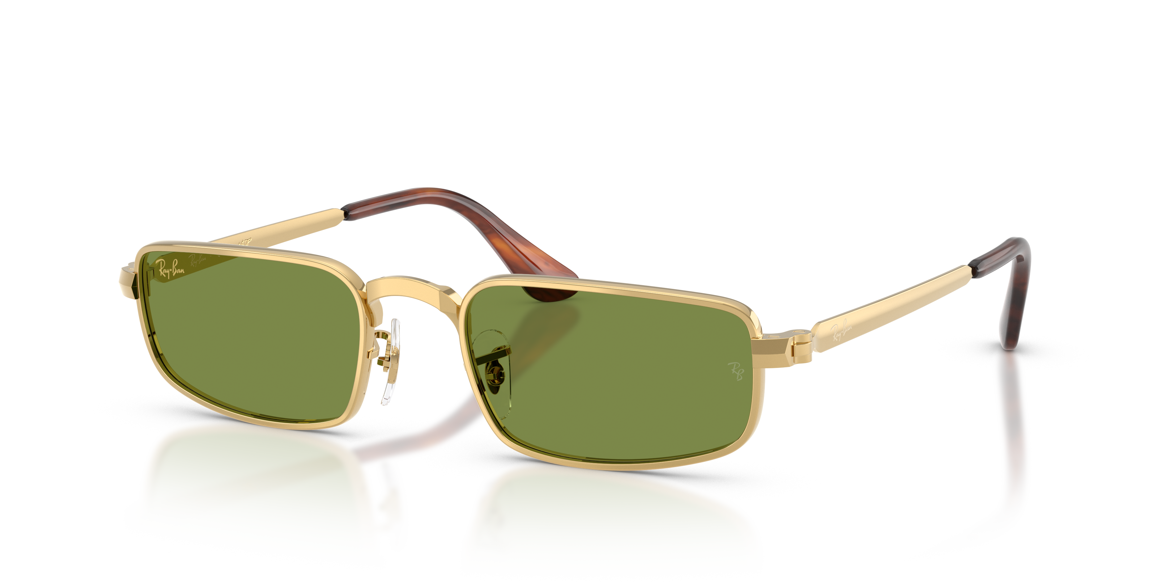 RB3927 BY A$AP ROCKY Polished Arista Gold Frame Green Lenses 54-21