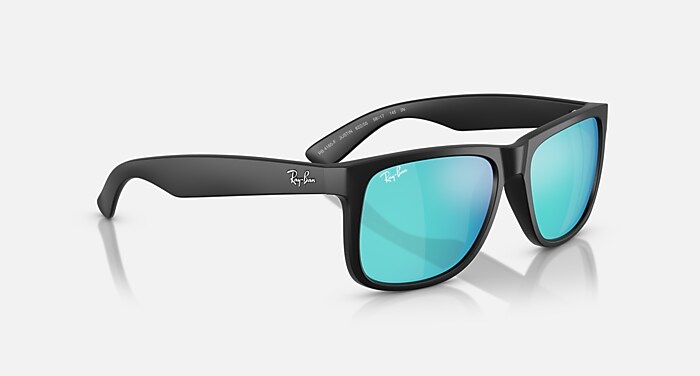 Ray-Ban OR814165F ブラックミラーサングラス レイバン レイバン公式ストア】 Ray-Ban® JUSTIN COLOR MIX サングラス | ラバー