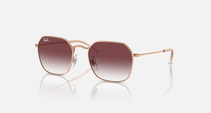 RAY-BAN Unisex Model RB3706 Rose Gold Sunglasses RB3706 Sunglasses in Rose Gold and Blue - RB3706 | Ray-Ban® main image 3