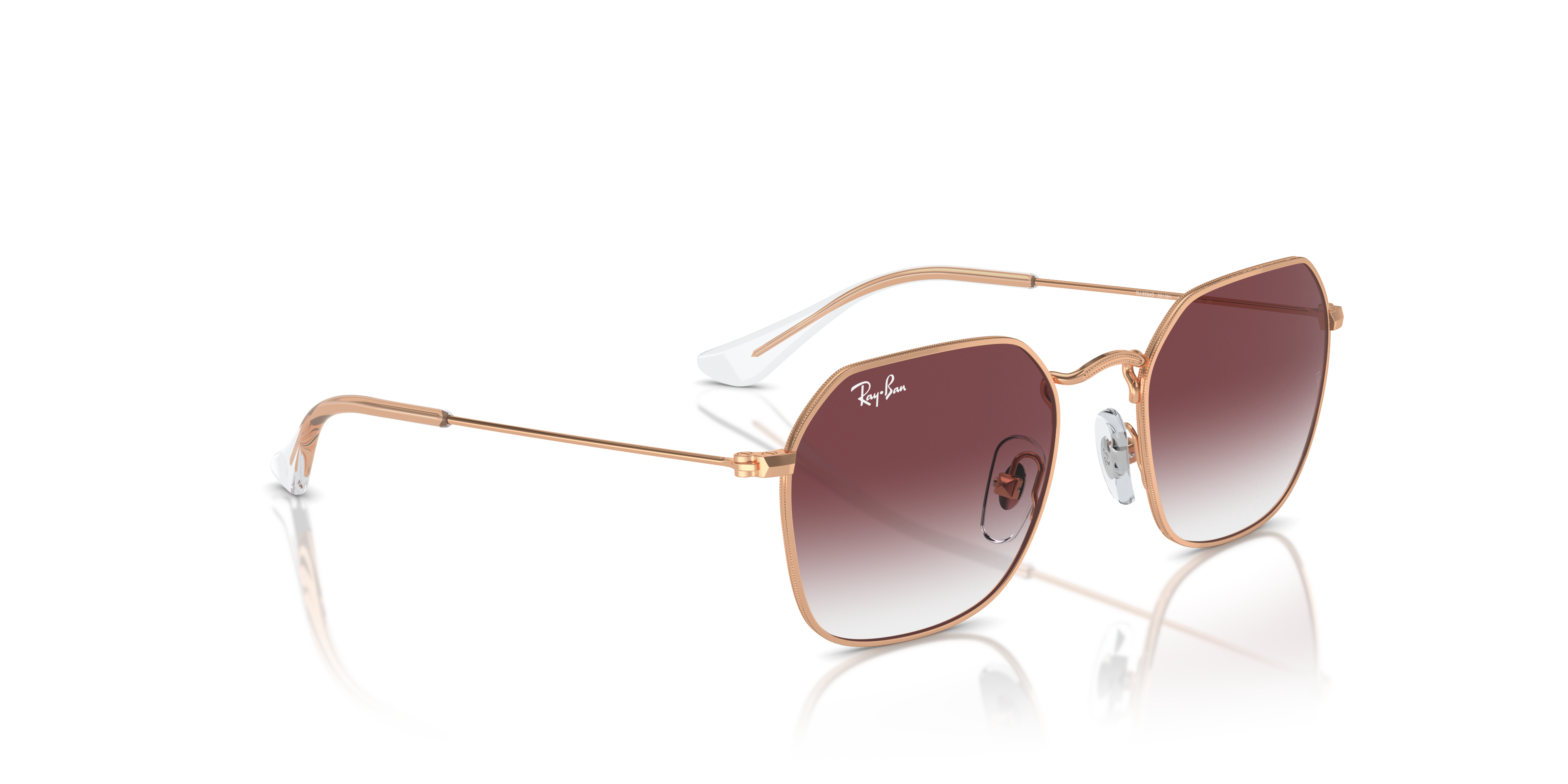 RB9594S KIDS Sunglasses in Rose Gold and Clear & Dark Violet RB9594S KIDS Sunglasses in Rose Gold and Clear & Dark Violet