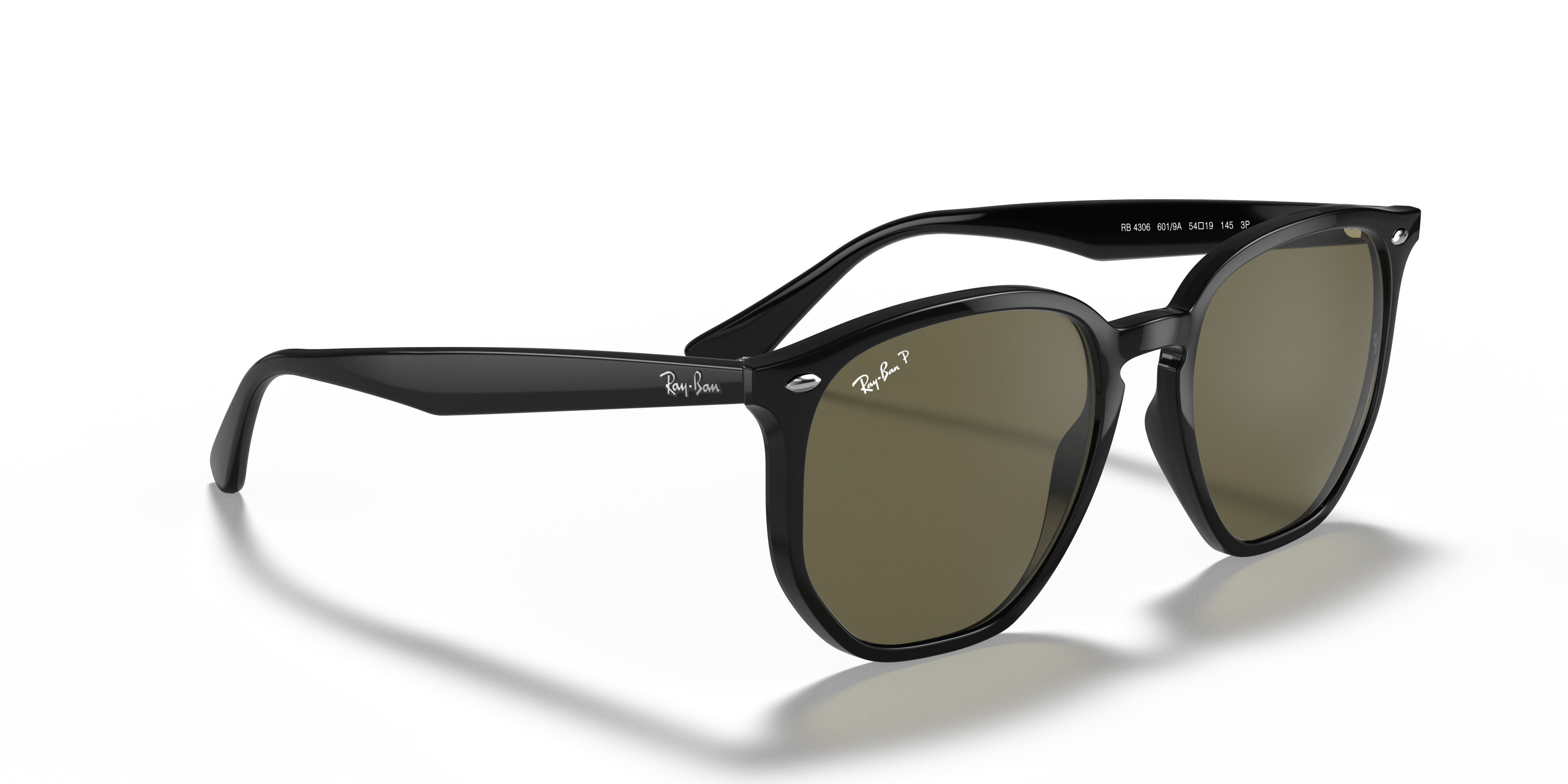 Ray-Ban ラウンドサングラス ブラック RB4306 RB4306 Sunglasses in Black and G-15 Green - RB4306 | Ray-Ban® US