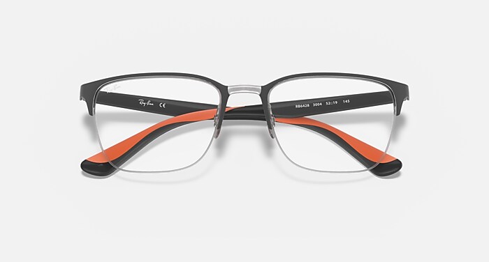 RB6428 OPTICS Eyeglasses with Grey On Silver Frame - RB6428