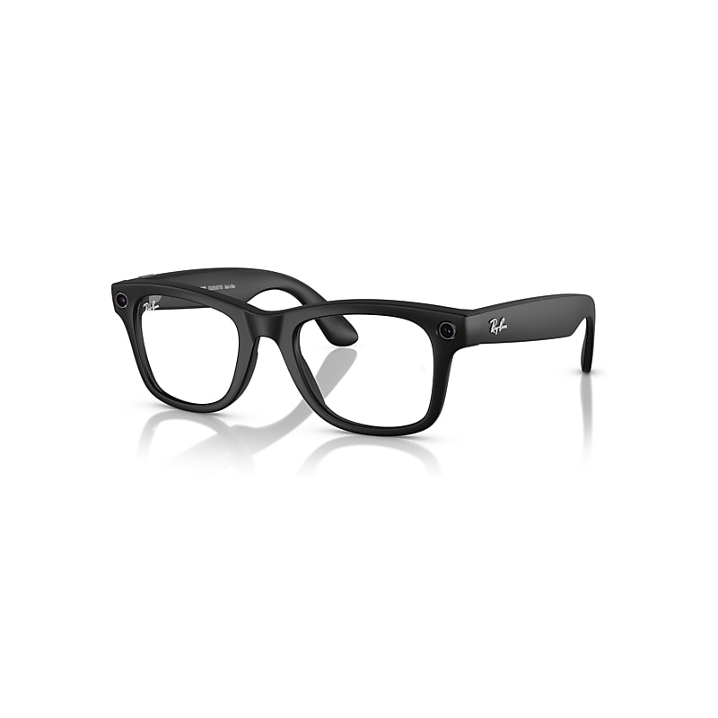 Ray-Ban AI Glasses | Meta Wayfarer Unisex Black Frame Green Lenses 53-22 Facebook Glasses