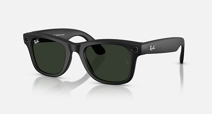 Ray-Ban Meta Wayfarer Smart Glasses Black Frame Green Lenses