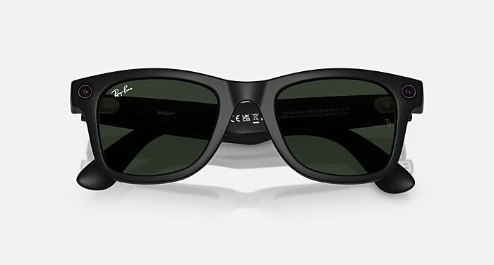 Ray-Ban Meta Wayfarer Smart Glasses Black Frame Green Lenses